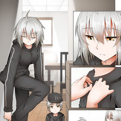 This is a pixiv picture whose title is ジャンヌママ[オルタ] Chapter 4.