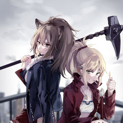 This is a pixiv picture whose title is Siege x Modred.