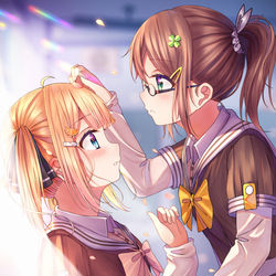 This is a pixiv picture whose title is 「じっとして」.