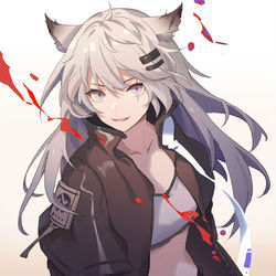 This is a pixiv picture whose title is Lappland.