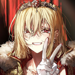 This is a pixiv picture whose title is 私が女王です.