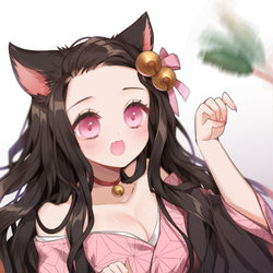 This is a pixiv picture whose title is 猫の日.
