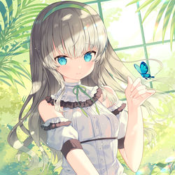 This is a pixiv picture whose title is 「･･･今日も来てくれたんですね」.