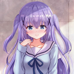 This is a pixiv picture whose title is 困り顔チノちゃん.