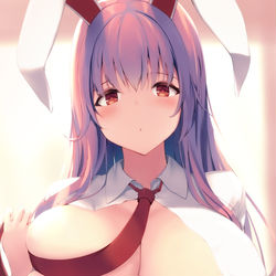 This is a pixiv picture whose title is おっぱいうどんげさん.