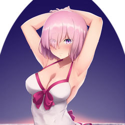 This is a pixiv picture whose title is マシュ・キリエライト[Summer Queens].