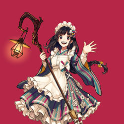 This is a pixiv picture whose title is 灯珈琲の女給さん.