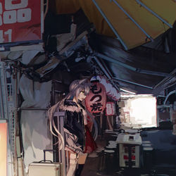This is a pixiv picture whose title is 猫.