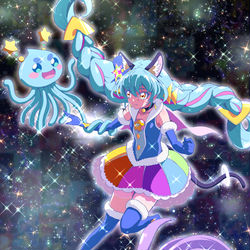 This is a pixiv picture whose title is STAR☆TWINKLE-PRECURE.