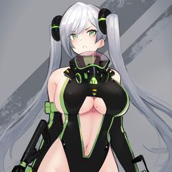 This is a pixiv picture whose title is ふとももおっぱい.