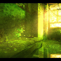 This is a pixiv picture whose title is 废墟之室.