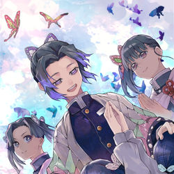 This is a pixiv picture whose title is 蟲柱・胡蝶しのぶ.