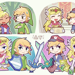 This is a pixiv picture whose title is リンクとゼルダのはじまりとおわり.
