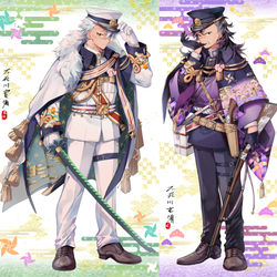 This is a pixiv picture whose title is 不死川兄弟.