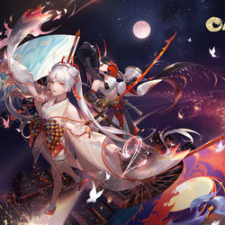 This is a pixiv picture whose title is Onmyoji 2nd Anniversary.