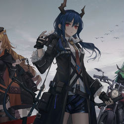 This is a pixiv picture whose title is 明日方舟.