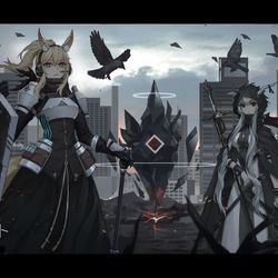 This is a pixiv picture whose title is 明日方舟.