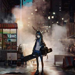 This is a pixiv picture whose title is 明日方舟.