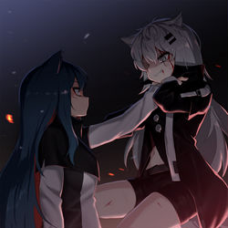 This is a pixiv picture whose title is なかよし.