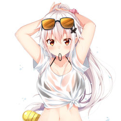 This is a pixiv picture whose title is 水鉄砲バトル.