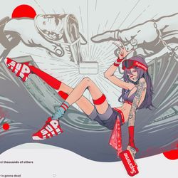 This is a pixiv picture whose title is SUPREME.