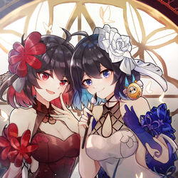 This is a pixiv picture whose title is 雙希臨門.