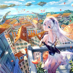 This is a pixiv picture whose title is ファンタジカ.
