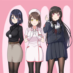 This is a pixiv picture whose title is 職場や学校では真面目な性格として通っているが….