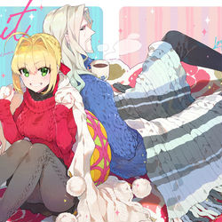 This is a pixiv picture whose title is [FGO本]Knit.