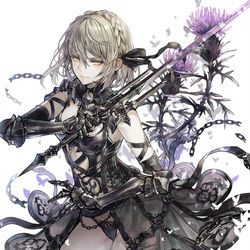 This is a pixiv picture whose title is 黒剣士.