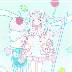 This is a pixiv picture whose title is クリームソーダ.