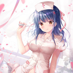 This is a pixiv picture whose title is 「怖くないから、もう大丈夫だよ」.