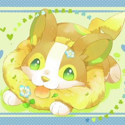 This is a pixiv picture whose title is おやつ大好きワンパチ.
