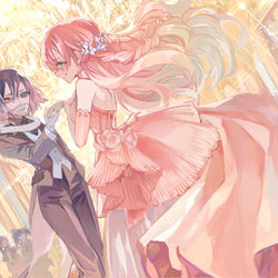 This is a pixiv picture whose title is キュン（鬼滅の宴if）.