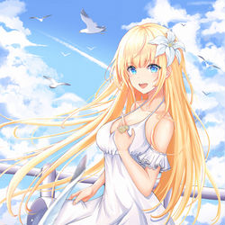 This is a pixiv picture whose title is ワンピース海の少女.