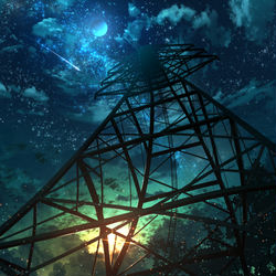 This is a pixiv picture whose title is 月の塔.