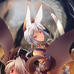 This is a pixiv picture whose title is 【PFAOS】KABAYAKIください！！【汚染された遺跡】.