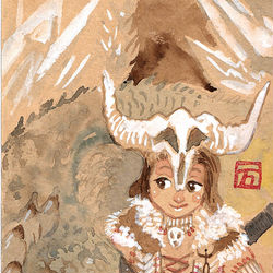 This is a pixiv picture whose title is 【壁紙】スリンガー弾・魚（と、おまけ）.