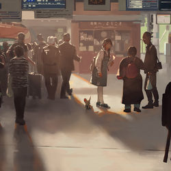 This is a pixiv picture whose title is 道尋ね.