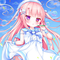 This is a pixiv picture whose title is シャボン玉とんだ♪.