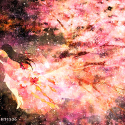 This is a pixiv picture whose title is 桜繚乱.