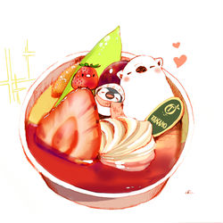 This is a pixiv picture whose title is フルーツプリン.