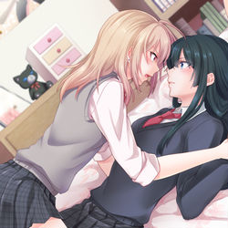 This is a pixiv picture whose title is 「友達じゃなくて.