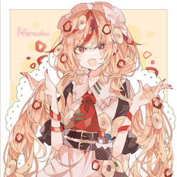 This is a pixiv picture whose title is ペペロンチーノ娘.