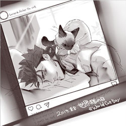 This is a pixiv picture whose title is 飼い主シリーズログ③.