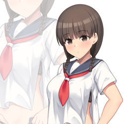 This is a pixiv picture whose title is 地味な顔して下着は地味じゃない女の子.