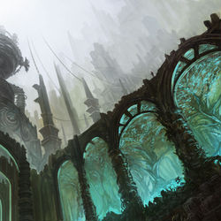 This is a pixiv picture whose title is 古代遺跡の祭壇.
