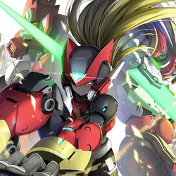 This is a pixiv picture whose title is ロックマンゼロ Legendary of Red.