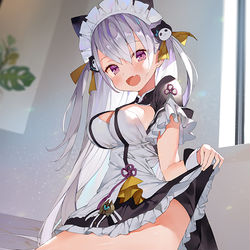 This is a pixiv picture whose title is 生足見せてくれる天ちゃん！.