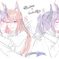 This is a pixiv picture whose title is Arknight.
